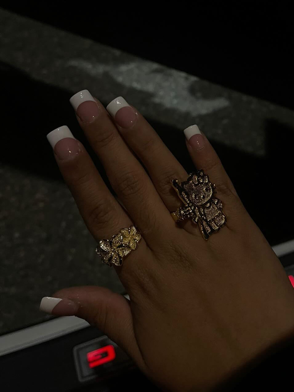 Triple Hibiscus Ring